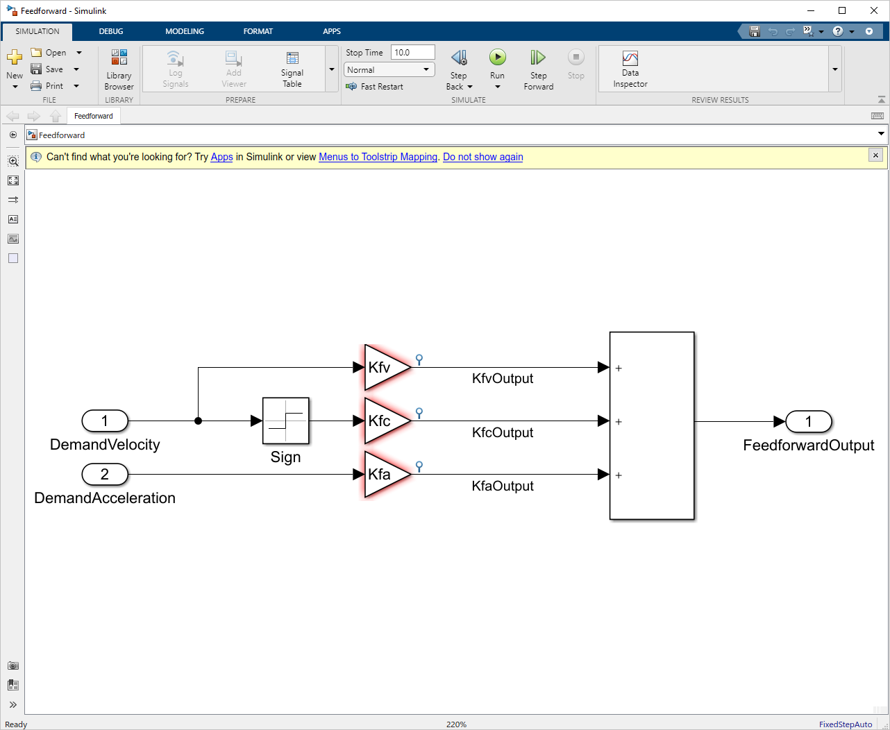 Simulink code generation PMP documentation