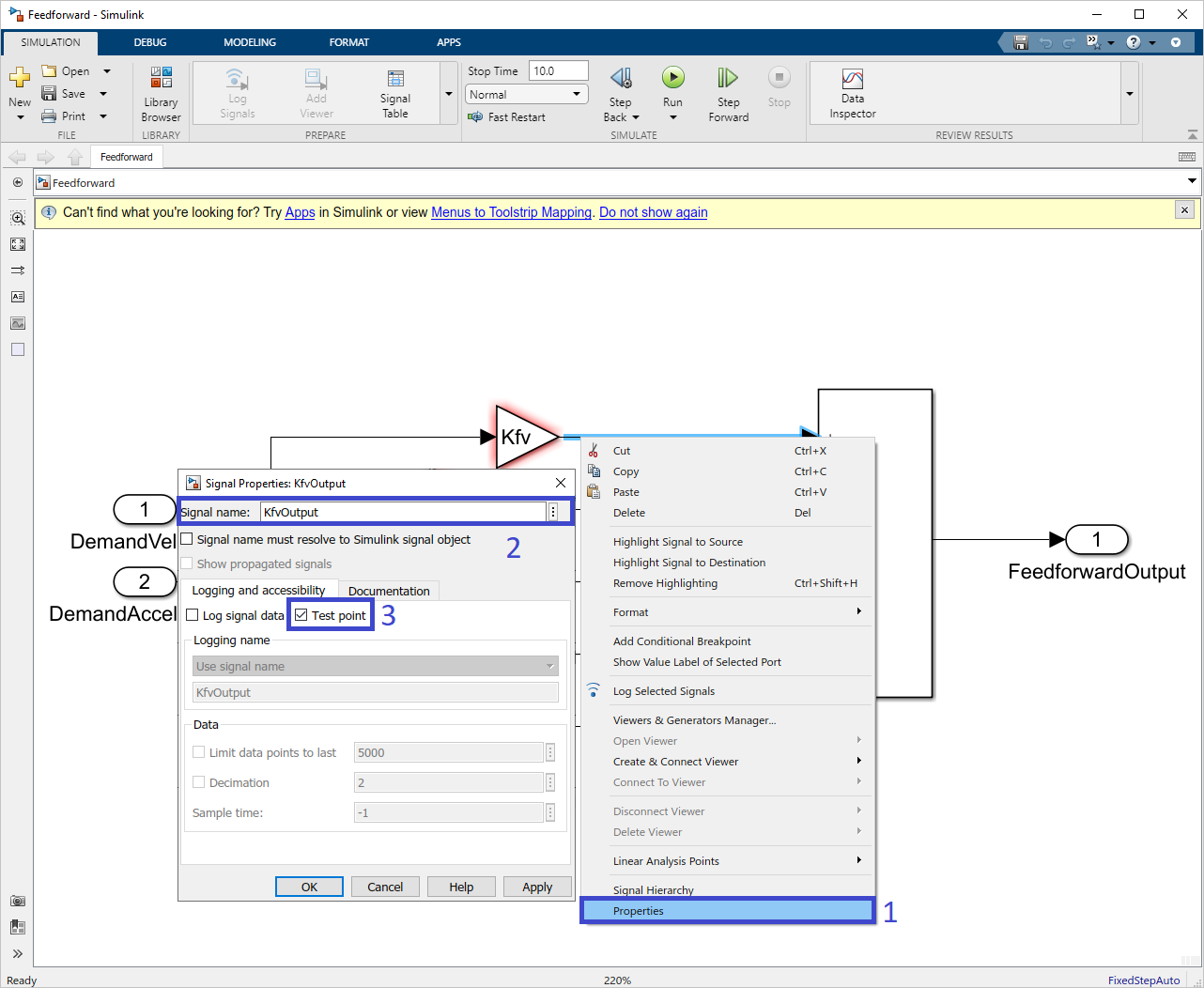 Simulink code generation PMP documentation