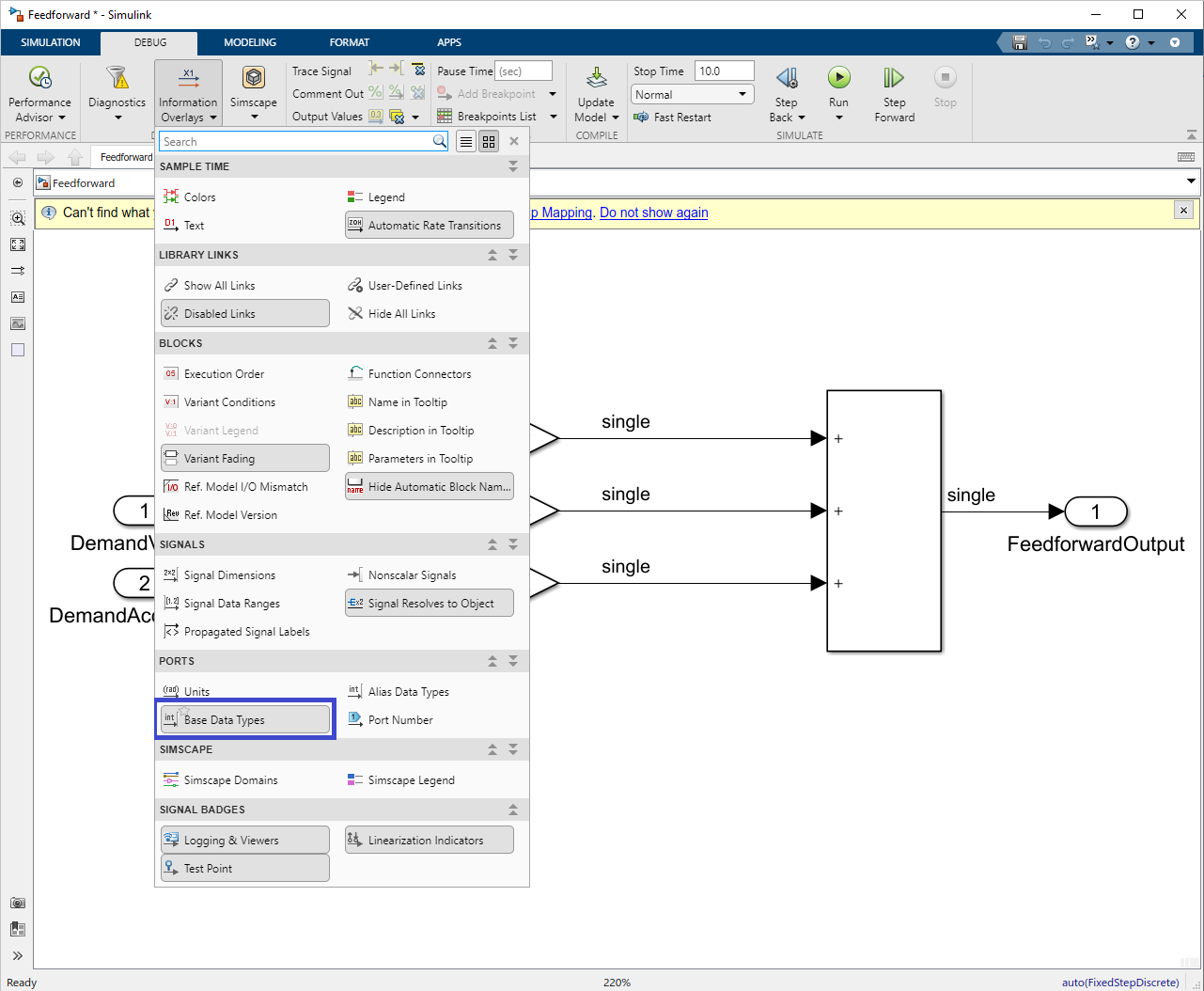Simulink code generation PMP documentation