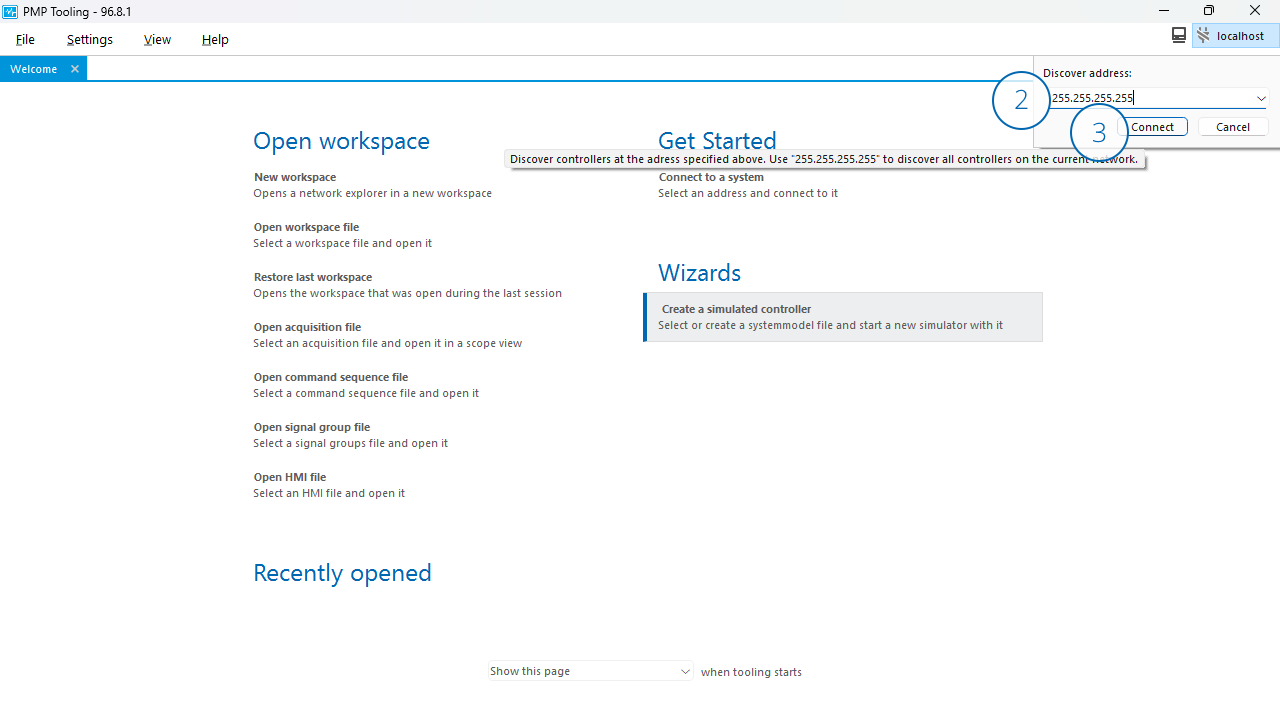 Fill broadcast IP address
