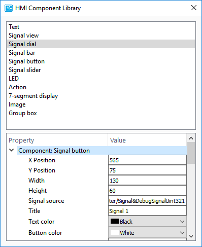 Component library.